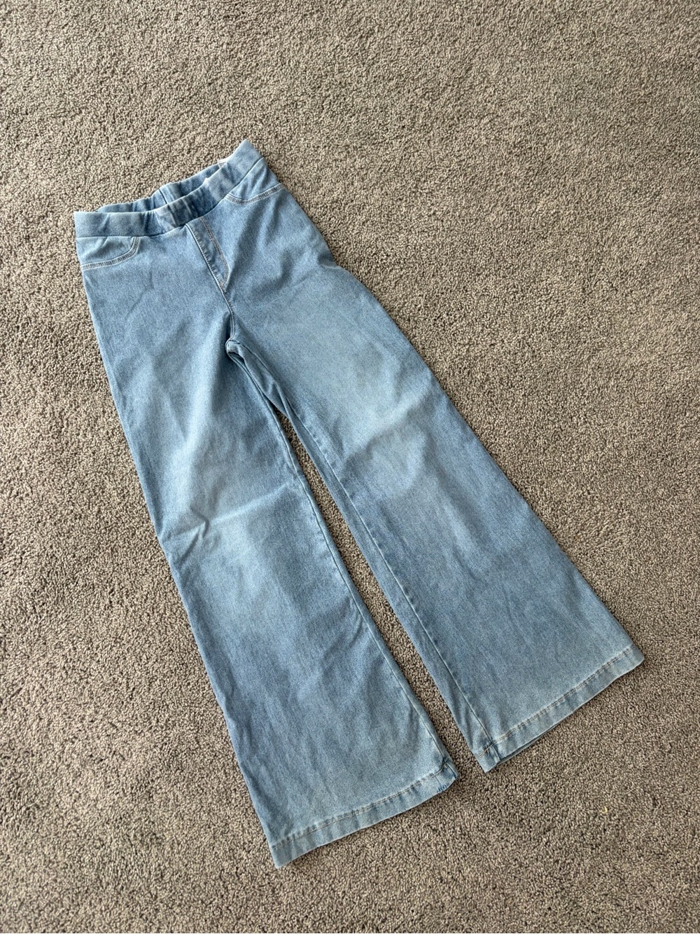 H&M - Light Wash Wide-Leg girl’s Jeans - Blue